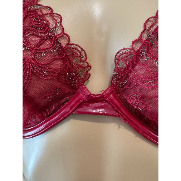 Victoria's Secret VERY SEXY Unlined Floral Embroidered Demi Bra NWT, 34DD - Picture 8 of 16